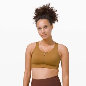 Lululemon Enlite Bra Zip Front *High Support in Spiced Bronze 36D